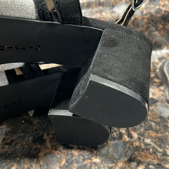 RIALTO Shoes Saffron Women's Sandal, Navy Multi/Suedette, 9M - Picture 12 of 12